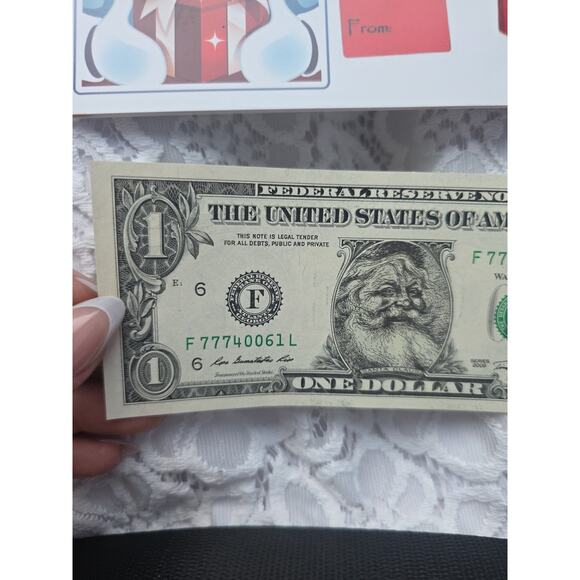 Santa Claus $1 Dollar Bill 2003 Real U.S. One Dollar Bill Money - Picture 6 of 16
